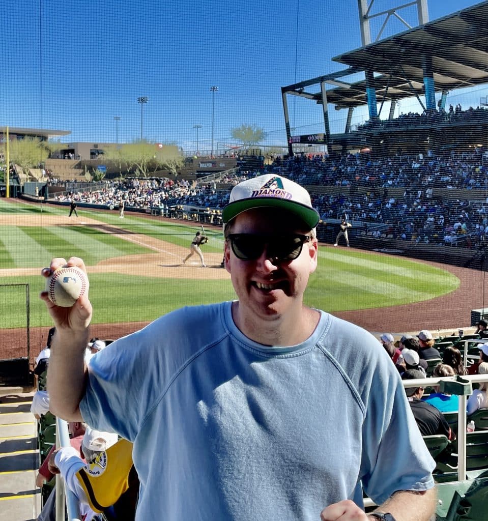 A Father-Son Journey to Spring Training Magic 3 Spring Training baseball fan with baseball