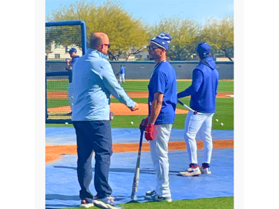 7 Essential Tips for a Short Spring Training Trip 16 Dodgers Mookie Betts standing near batting cage
Camelback Ranch
Glendale, AZ