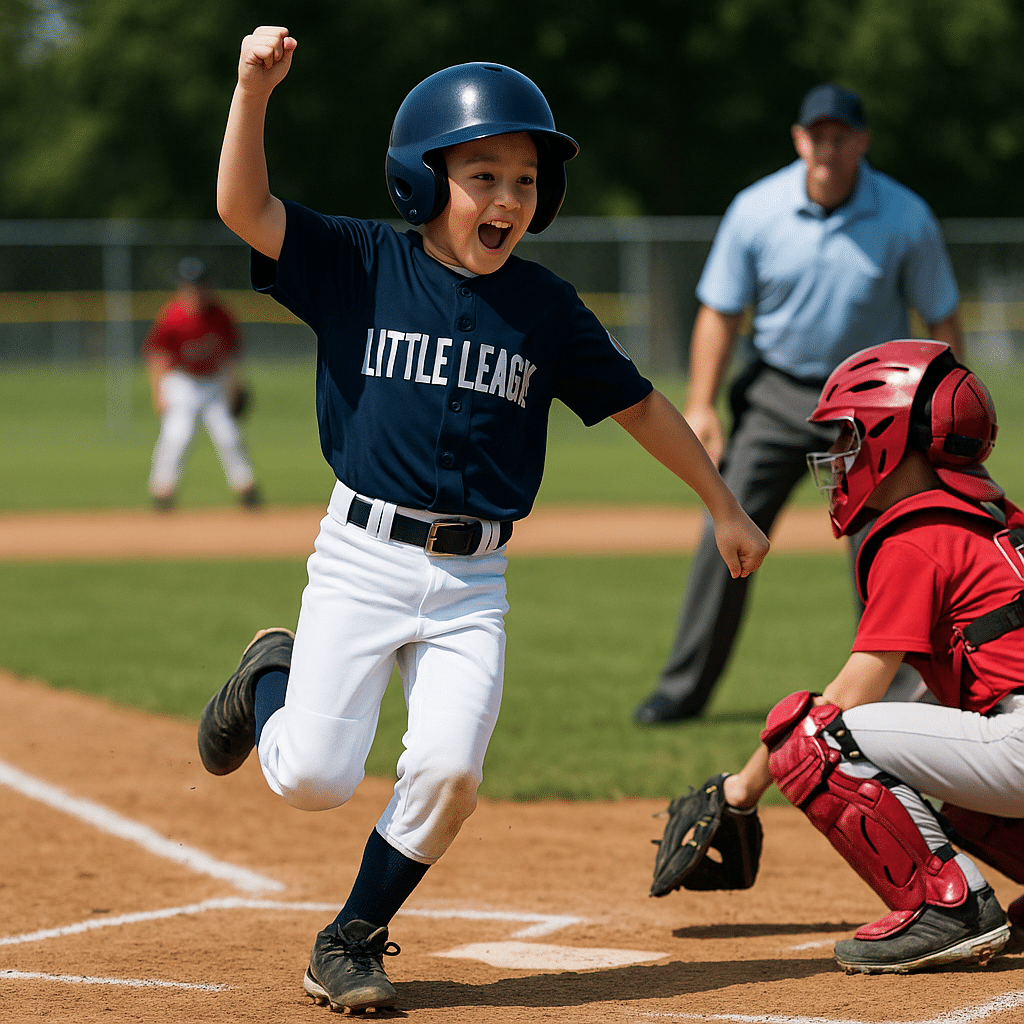 Best Smart Baseball Swing Sensors in 2025: Which One Should You Choose? 5 young player celebrating after crossing home plate
