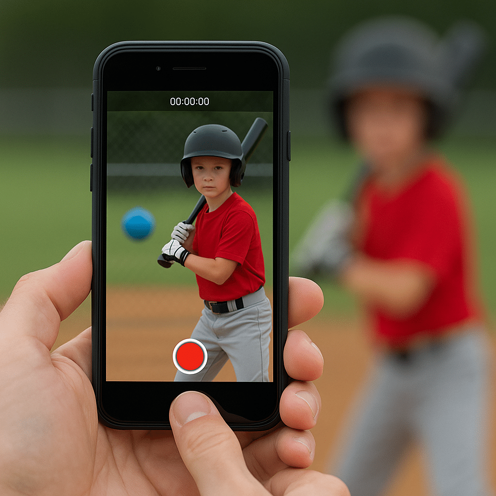From Babe Ruth to Smart Bats: The Evolution of the Baseball Swing (and How to Help Your Kid Keep Up) 4 AI Animation: recording Iphone video of young batter