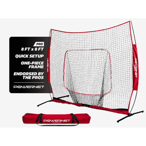 PowerNet Pro One-Piece 8′×8′ Hitting Net
